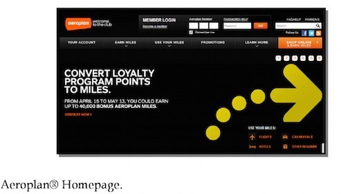 aeroplan miles guide air canada frequent flyer sign up
