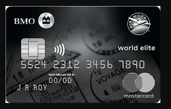 BMO Air Miles World Elite MasterCard, First Year Free, 3,000 Air Miles, Companion Flight Rebate