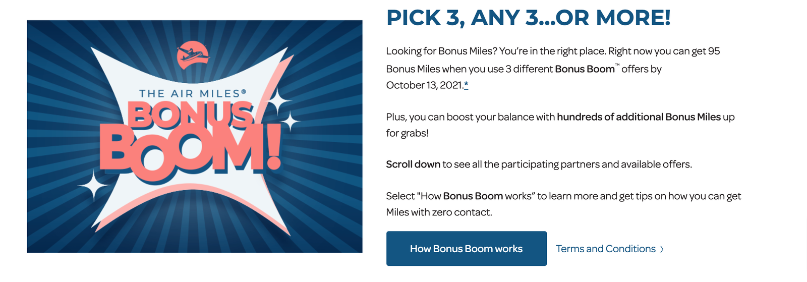 Air Miles Bonus Boom Event is Back – Ends Oct 13, 2021